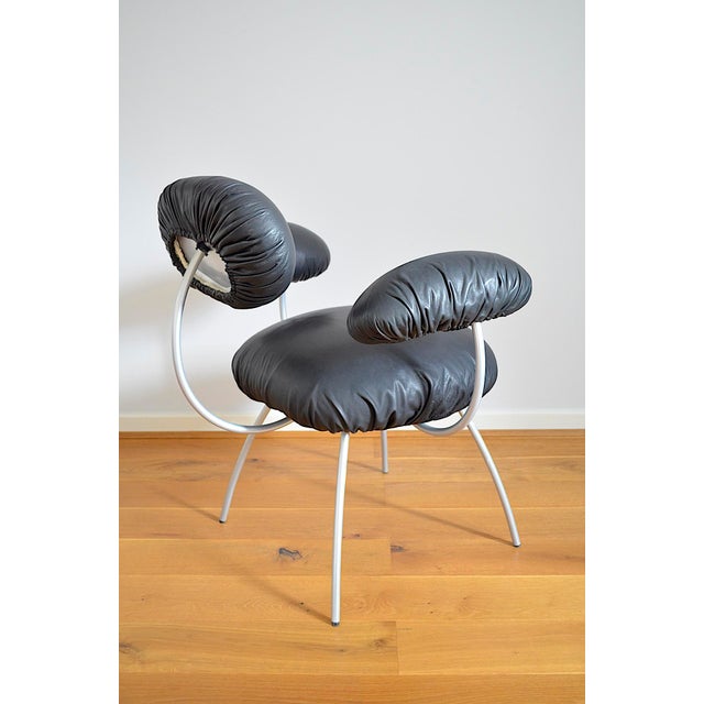 Black Postmodern Saint James Armchair from Jean Nouvel, 1990s For Sale - Image 8 of 16