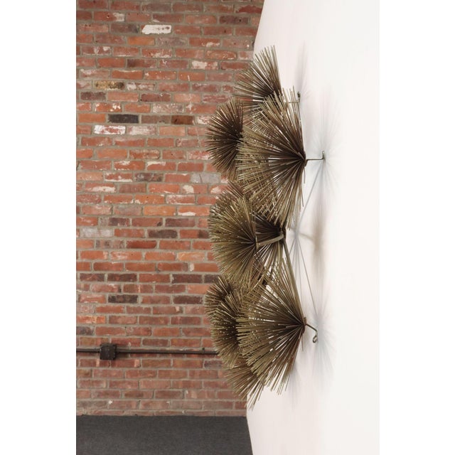Brass Large Brutalist "Pom Pom" Brass Wall Sculture by Curtis Jere Signed and Dated For Sale - Image 8 of 18