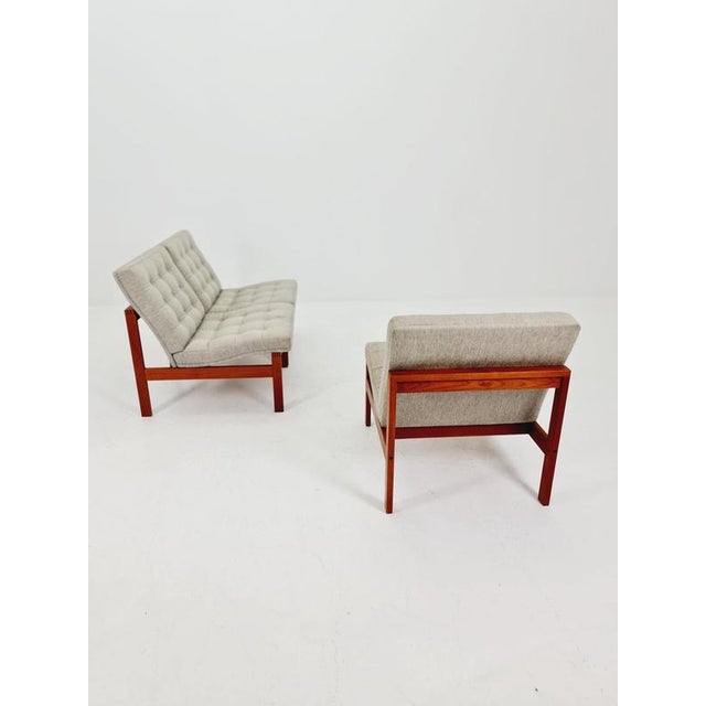 Mid-Century Danish Teak Lounge Chairs by Ole Gjerlov Knudsen and Torben Lind for France and Son, 1960s For Sale - Image 8 of 18