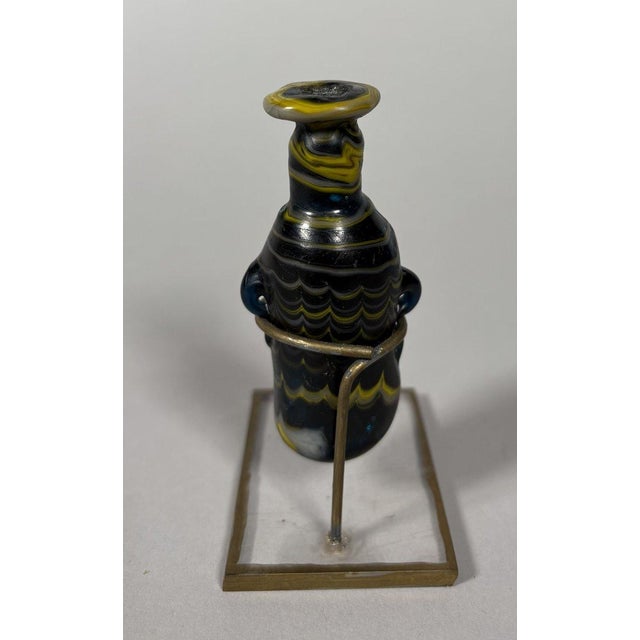 Amphorisk in Phoenician glass 2nd-1st Century BC For Sale - Image 4 of 4