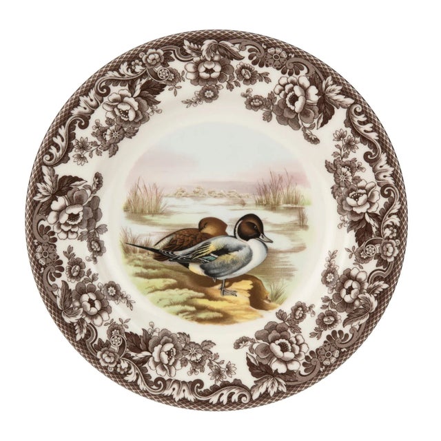English Spode Woodland Dinner Plate 10.5", Pintail For Sale - Image 3 of 3