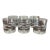 Vintage Hand Blown Double Old-Fashion Glasses From Crate & Barrel by Donatello Glasses – Set of 6of Six For Sale