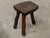Brown Brutalist Coffee Table and Stools in Blackened Pine, 1960, Set of 6 For Sale - Image 8 of 13