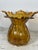 Late 20th Century Mouth Blown Amber Vase For Sale - Image 11 of 12