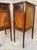 1940s Pair of French Empire Style Wood Nightstands With Inlay and Bronze Mounts For Sale - Image 9 of 11