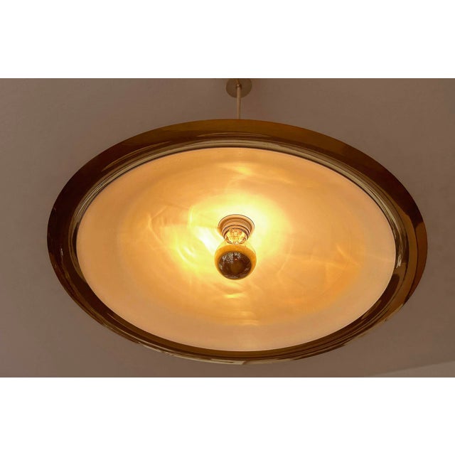 Large Scandinavian Pendant Light in Brass For Sale - Image 11 of 18