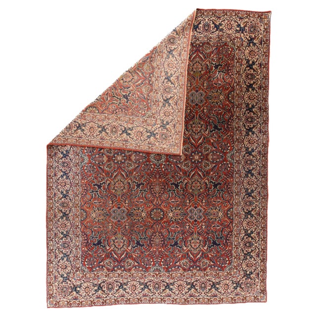 Antique Persian Isfahan Rug 9'0" x 12'0". The picturesque, old Persian capital, which since the early 20th century has...