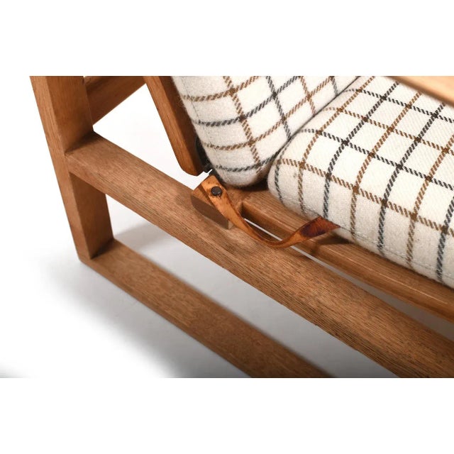 Beige Oak Bm-2254 Sled Chair by Børge Mogensen for Fredericia For Sale - Image 8 of 12