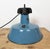 Industrial Blue Enamel Factory Lamp with Cast Iron Top, 1960s For Sale - Image 15 of 18