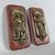 Rare and exclusive pair of high-relief bronze wall plaques, a refined Central European workmanship attributed to the early...