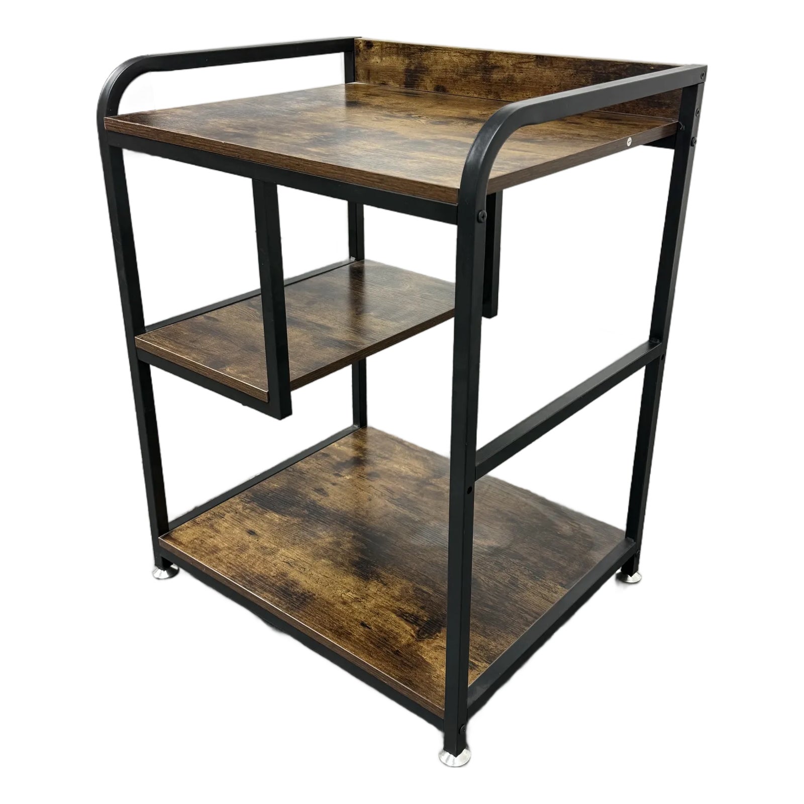 Industrial to Rustic Style Printer Stand | Chairish
