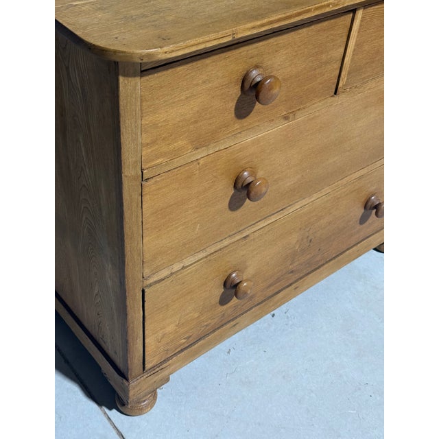 Wood Antique Pine Two Over Two Drawers - Chest of Drawers From England For Sale - Image 7 of 18