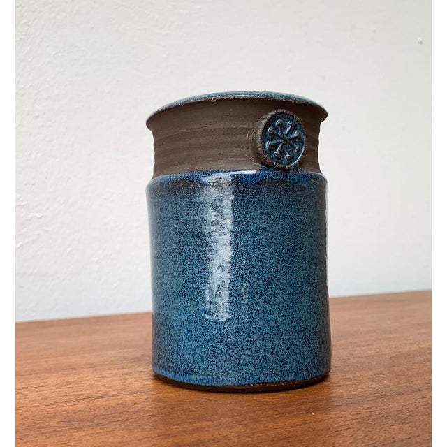 Mid-Century Scandinavian Studio Pottery Vase with Seal Ornament, 1960s For Sale - Image 13 of 18