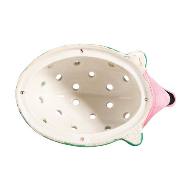 1920s Art Déco Ceramic Green Hedgehog Toothpick Holder by Édouard-Marcel Sandoz Manufactured by Theodore Haviland, France For Sale - Image 6 of 8