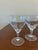 Set of 4 vintage Josair crystal wine glasses featuring an elegant cut crystal motif and classic stemmed silhouette. These...