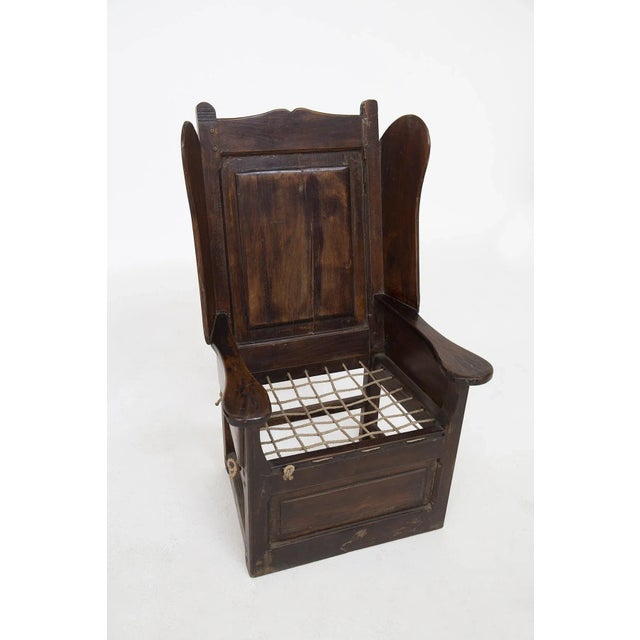 Set of Antique Lounge Chairs in Wood and Fabric For Sale - Image 9 of 13