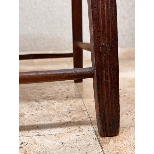 Brown Early 1900s Handmade Vintage California Mission-Style Children's Chairs Pair For Sale - Image 8 of 12