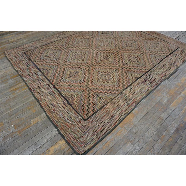 Early 20th Century American Hooked Rug For Sale - Image 12 of 12
