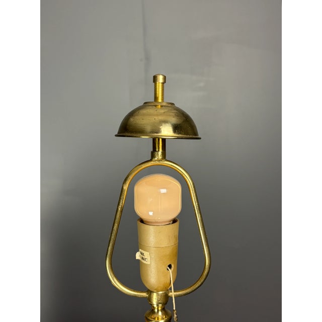 Pencil Reed Rattan Bamboo and Brass Table Lamp, Italy, 1970s For Sale - Image 12 of 17