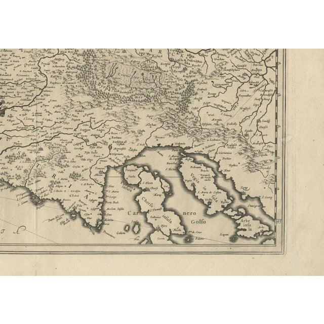 Antique Map of Karst, Carniola, Istria and Trieste from Blaeu, 1640s For Sale - Image 6 of 10
