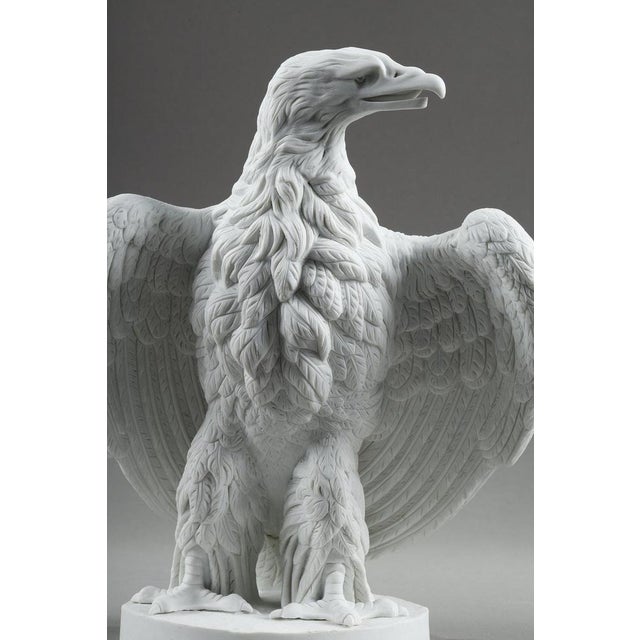 Biscuit Sculptures of Napoleon III Eagles, 1860, Set of 2 For Sale - Image 13 of 18
