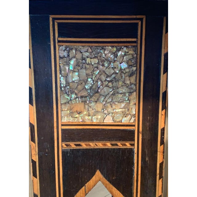 19th Century Moroccan Hexagonal Pedestal Table, 1890s For Sale - Image 13 of 14