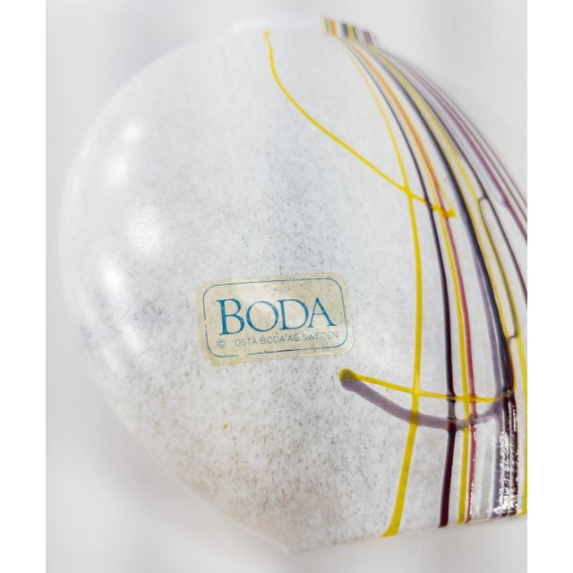 Glass Mid Century Art Glass Vase by Kosta Boda For Sale - Image 7 of 9