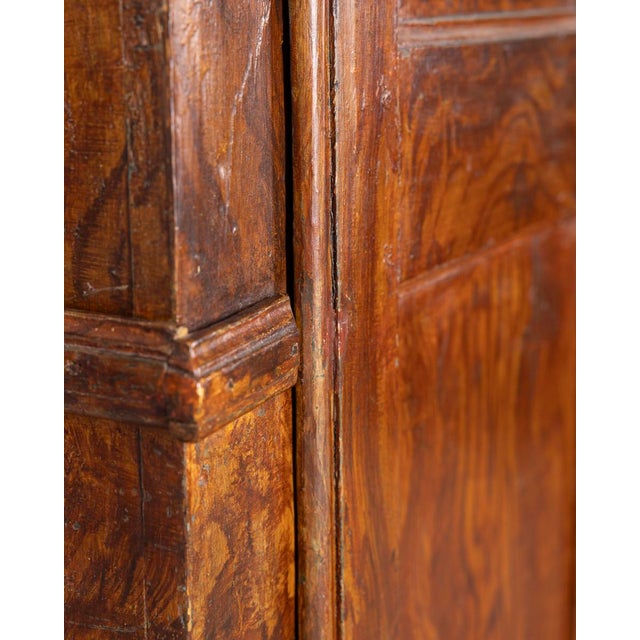 18th Century Classic Walnut Wood Wardrobe For Sale - Image 15 of 18