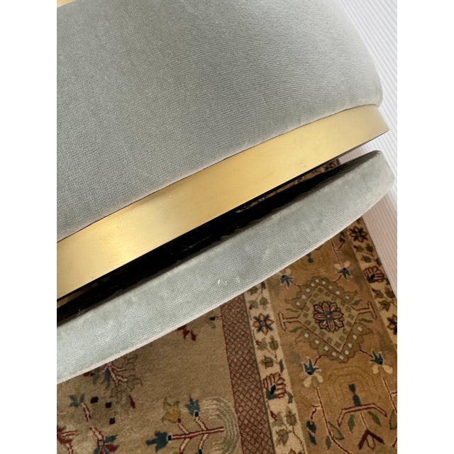 Sophisticated Barrel Back Swivel Chair For Sale - Image 12 of 12