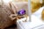 Gold Ring with Polished Tanzanites and Double Band For Sale - Image 6 of 7