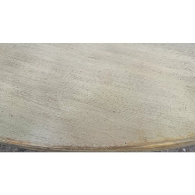 Vintage Hollywood Regency Gilt Scallop Shell Pine & Plaster Console Table For Sale - Image 10 of 11