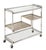 Mid 20th Century Italian Modern Drinks Cart or Bar Trolley of Chrome and Brass For Sale - Image 5 of 15