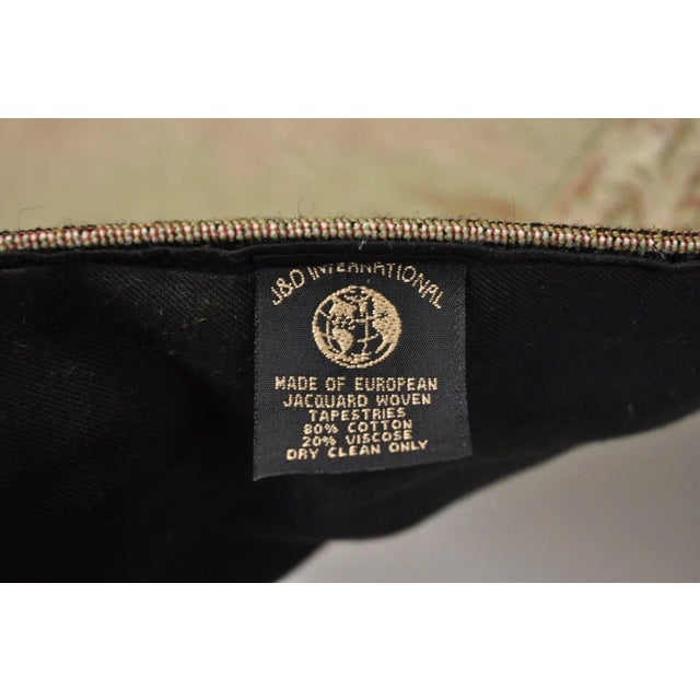 Jacquard Woven French Wall Tapestry Still Life Flowers & Mandolin by J&d For Sale - Image 9 of 12