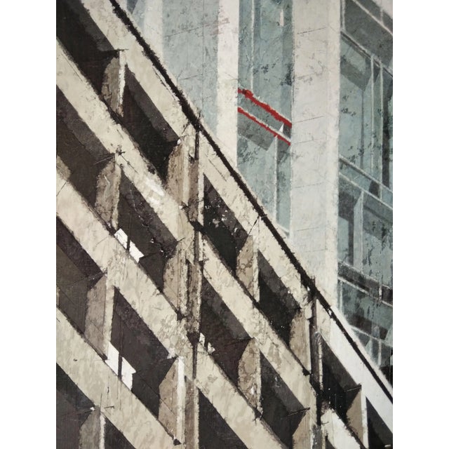 Luis Fernandez, City Scene, 2010, Mixed Media on Paper For Sale - Image 4 of 7