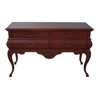 Century Country French Red Painted Finish Commode Server For Sale