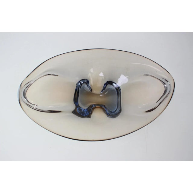Mid-Century Art Glass Bowl by Zelezno Borske Sklo, 1960s For Sale - Image 6 of 9