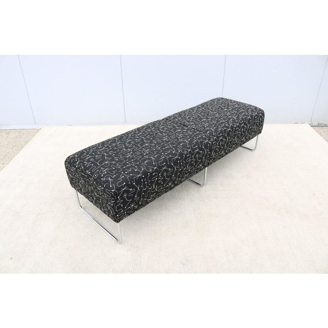 2010s Modernist Jeffrey Bernett for Bernhardt Design Balance Three-Seat Bench For Sale - Image 5 of 12