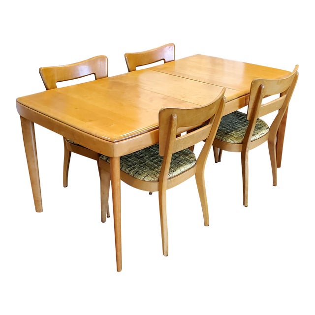 Heywood Wakefield Dining Table Dogbone Chairs Chairish