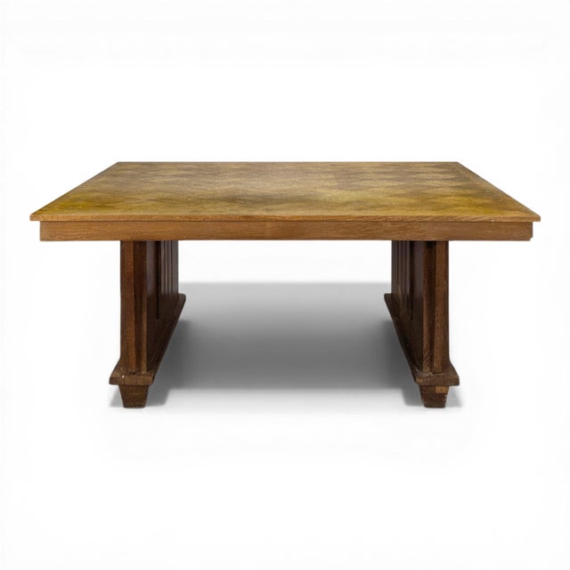 Art Deco Style Oak Desk For Sale - Image 9 of 9