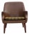 Danish Leatherette Armchair with Teak Legs, 1970s For Sale