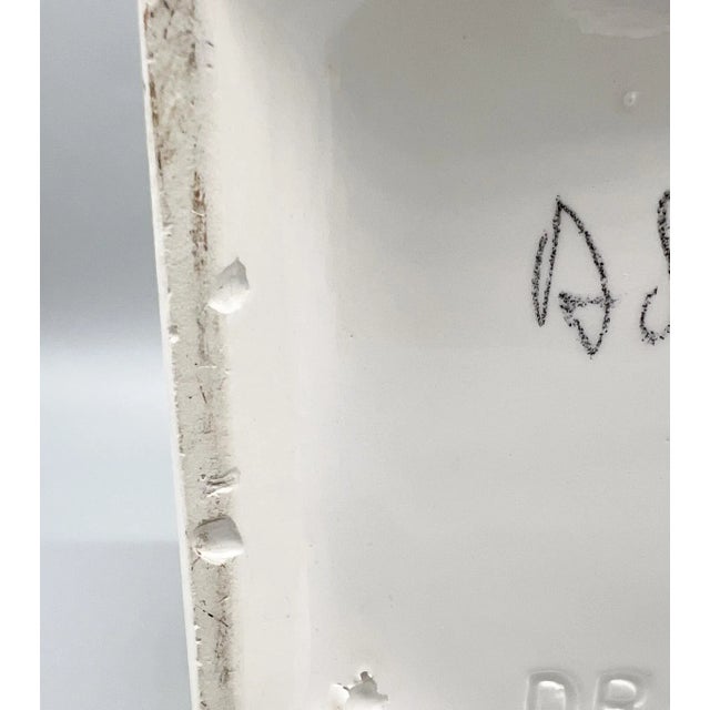 Vintage Italian White Ceramic Cachepot With Colorful Butterflies — Neoclassical / Hollywood Regency For Sale - Image 14 of 16