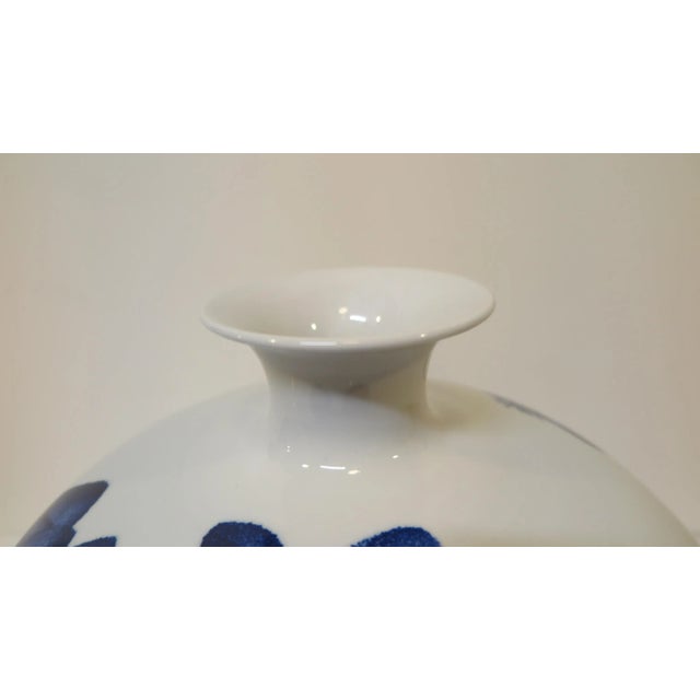 Early 21st Century Artisan Porcelain Vase Vessel For Sale In New York - Image 6 of 9