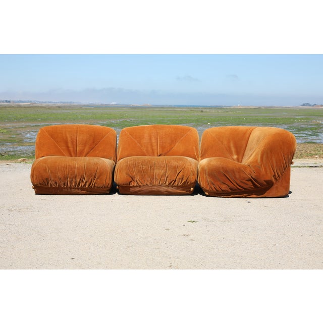 Orange Vintage Modular Patate Sofa, 1970s, Set of 3 For Sale - Image 8 of 18