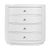 Wood Nora 28 in. W Oval Wood 4 Drawer Nightstand, Textured White For Sale - Image 7 of 11