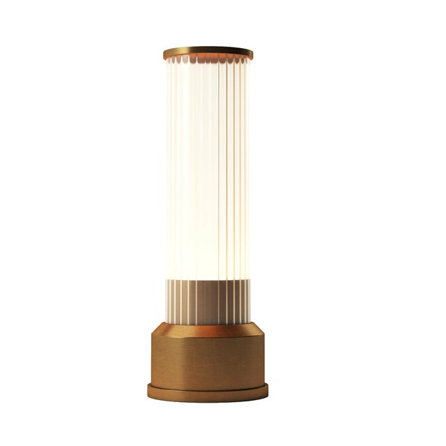 2020s CANDLESTICK Rechargeable Cordless LED Table Lamp, 3-Levels Brightness Touch Sensor Control, Brushed Brass For Sale - Image 5 of 14