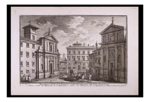 Giuseppe Vasi, Monastery and Church of S. Apollonia, Etching, Late 18th-Century