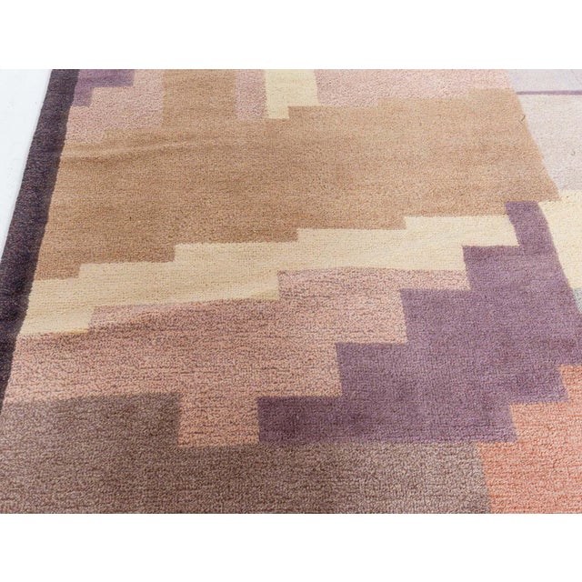 Modern Art Deco Inspired Rug by Doris Leslie Blau Size: 11'3" × 16'0" (342 × 487 cm) A modern Deco rug hand knotted out of...