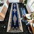 Tribal Hand-Knotted Runner Rug Navy Blue Rustik Hallway Decor Oushak Rug 3x11 Ft Approx For Sale - Image 3 of 13