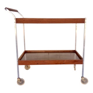 Vintage MCM Serving Cart With Warmer by Salton For Sale