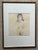 This charming pencil drawing of a nude is custom framed with Silver leaf carved wood molding and acid-free museum quality...